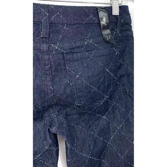 Bebe Women Jeans Size 27 Blue Rinse Diamond Pick Ankle Zip Skinny Mid Rise Crop - Picture 4 of 8